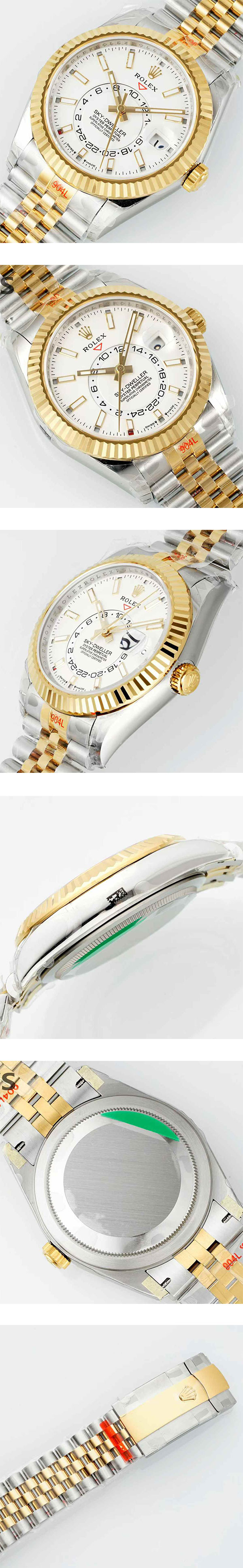 【TW製 9002搭載】ロレックスコピーM336933-0006 スカイドゥエラー 42mm ホワイト